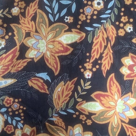 Noir Narcissus Floral Printed Cotton Long Maxi Gown Dress - Picture 7 of 9